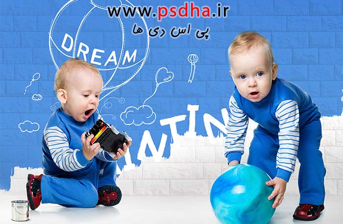 پس زمینه لایه باز کودک