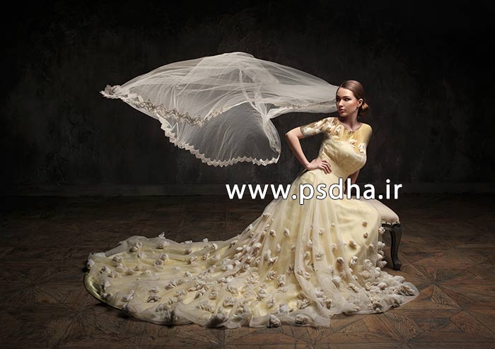 دانلود دنباله تور عروس برای طراحی عکس