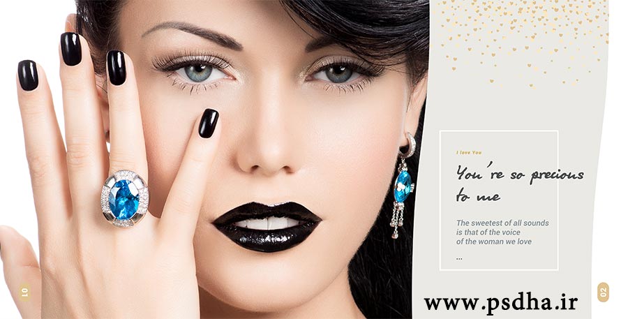 فون آماده برای چینش عکس آلبوم عروس psd