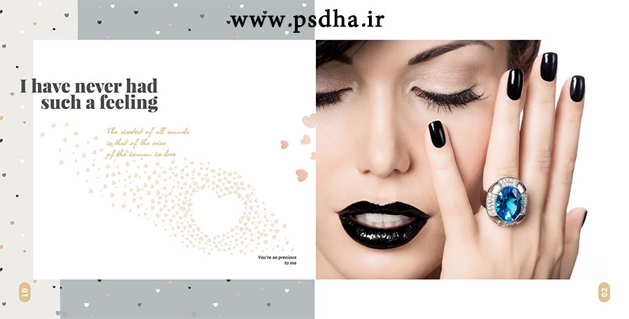 فون آماده برای چینش عکس آلبوم عروس psd