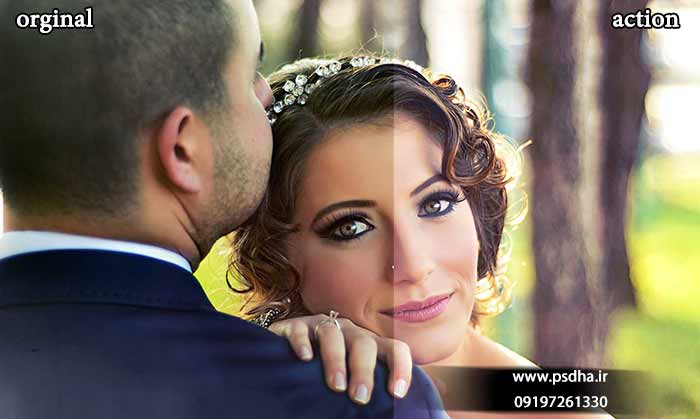 اکشن برای ویرایش عکس عروس و داماد