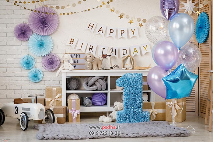 بک گراند تولد برای فتوشاپ عکس کودک