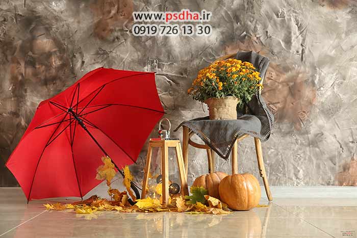 بک گراند پاییز و هالوین جدید برای طراحی