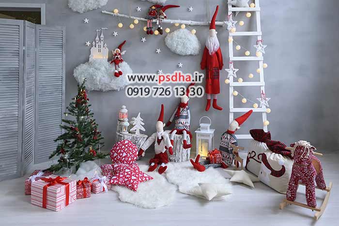 بک گراند برای طراحی عکس آتلیه کریسمس