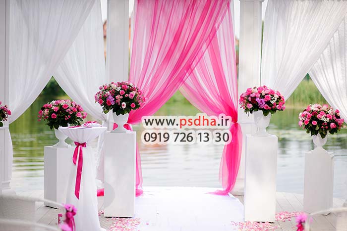 دانلود بک گراند عمارت عروس با دکور پرده