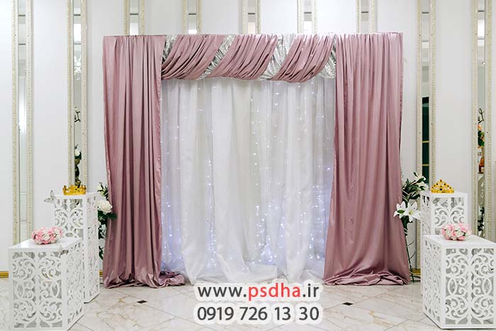 دانلود بک گراند عمارت عروس با دکور پرده