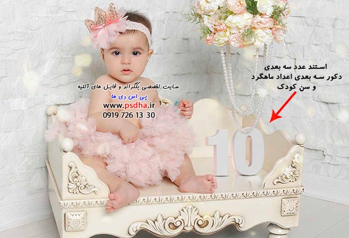 دانلود استند اعداد ماهگرد و سن تولد