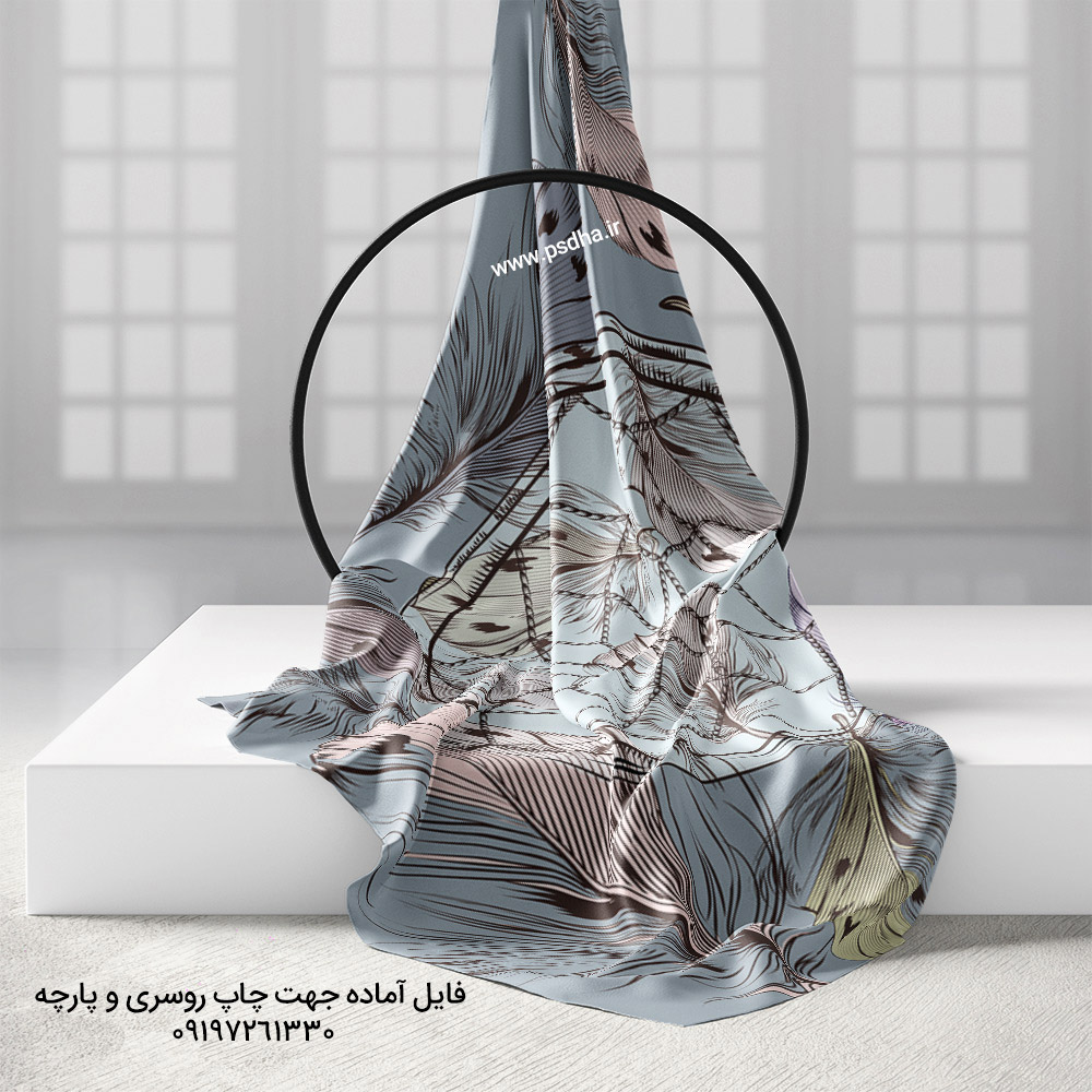 طرح آماده برای چاپ روی روسری
