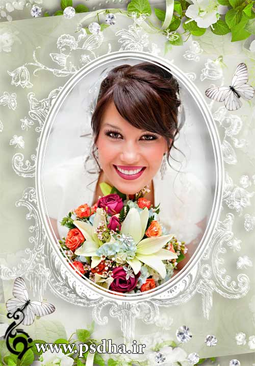 فریم دیجیتالی عروس
