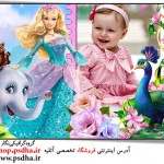 فریم عکس کودک باربی