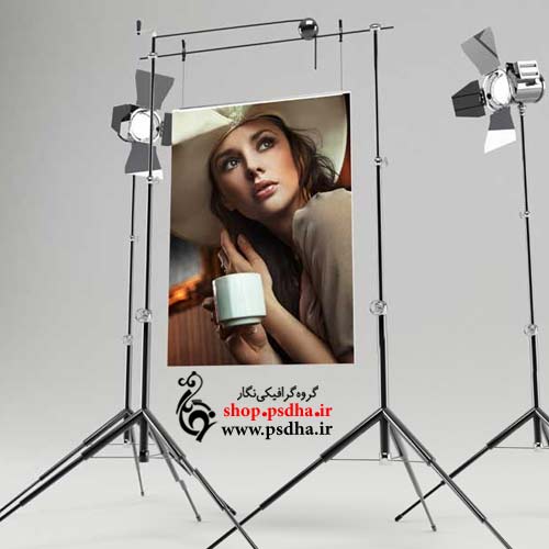 موکاپ لایه باز قرار گیری عکس