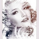 فایل لایه باز افکت نقاشی برای عکس