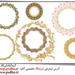 دانلود فریم و قاب دایره ای برای عکس