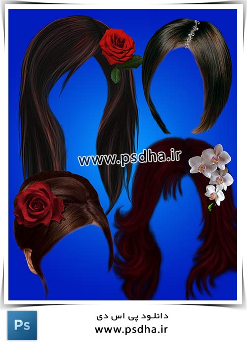 دانلود مدل مو برای مونتاژ عکس مدل موی زنانه برای مونتاژ