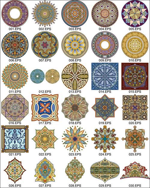 دانلود رایگان وکتور اسلیمی کاملترین پکیج