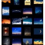 تصاویر با کیفیت ماه و آسمان