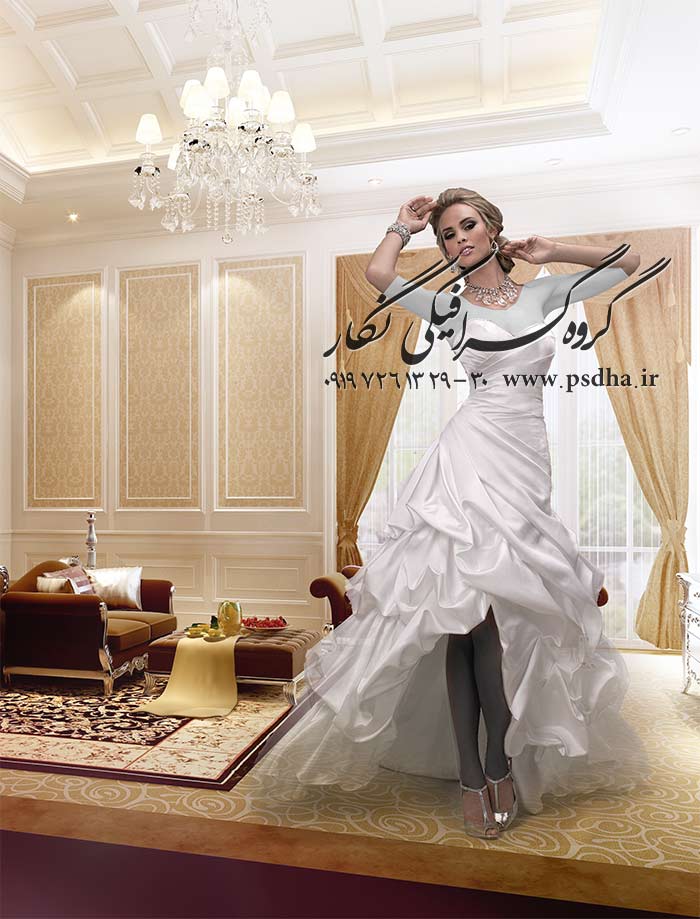دانلود بک گراند عمارت و دکور وایت روم آتلیه عروس
