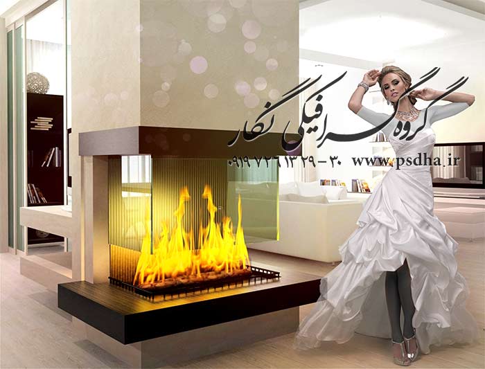 دانلود بک گراند عمارت و دکور وایت روم آتلیه عروس