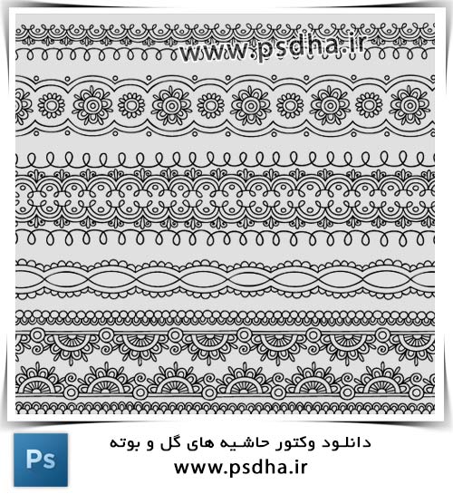 دانلود وکتور حاشیه ساده