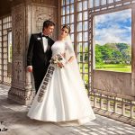 بك گراند باغ با كيفيت عالی برای طراحی عکس عروسی