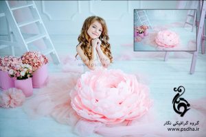 بک گراند دکور آتلیه برای طراحی عکس کودک