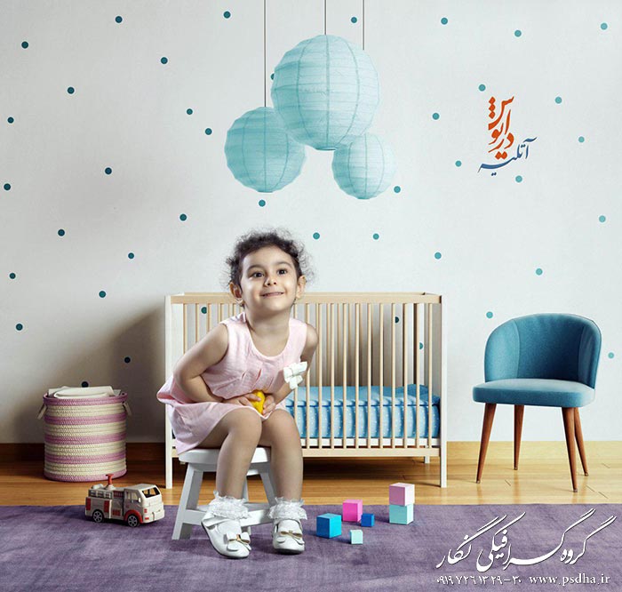 بک گراند دکور کودک برای طراحی عکس کودک