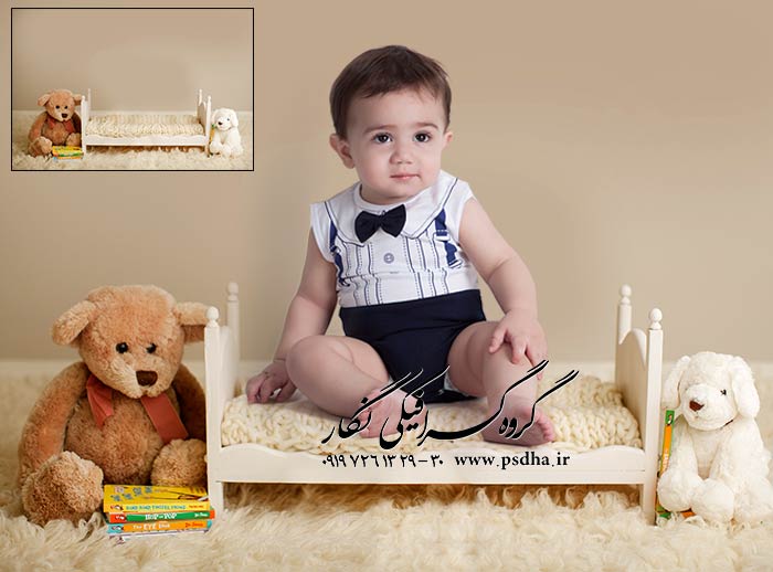 بکگراند دکور آتلیه عکس کودک و نوزاد