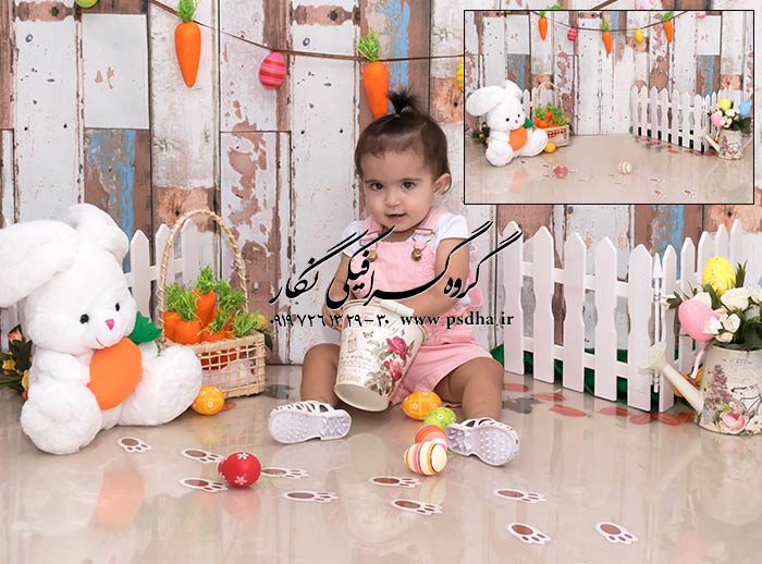 بکگراند دکور آتلیه عکس کودک و نوزاد