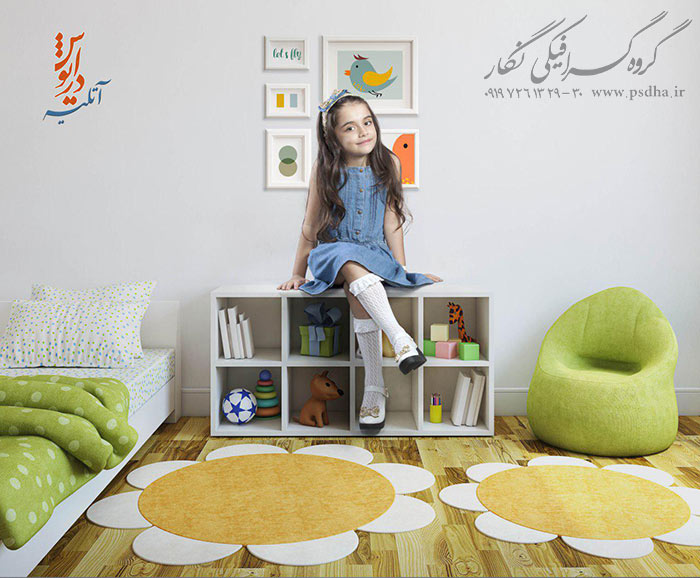 دانلود بک گراند دکور آتلیه نوزاد و کودک