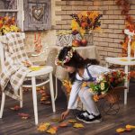 پس زمینه آتلیه پاییز و هالوین برای طراحی عکس های آتلیه ای