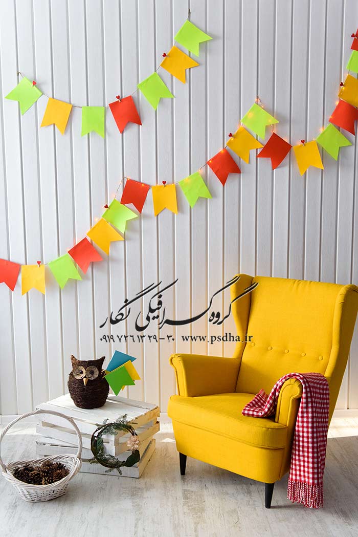بک گراند دکور آتلیه پاییز برای طراحی