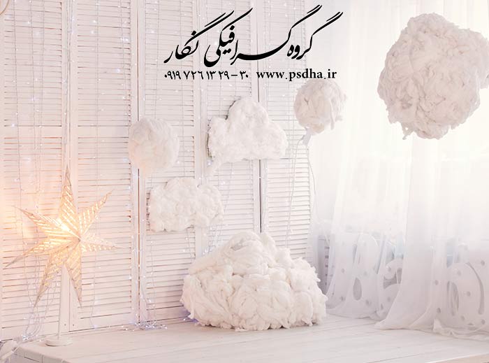 دانلود بکگراند دکور آتلیه کودک تولد 