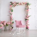 بک گراند عروس با نمای آتلیه و عمارت برای طراحی عکس های آتلیه ای