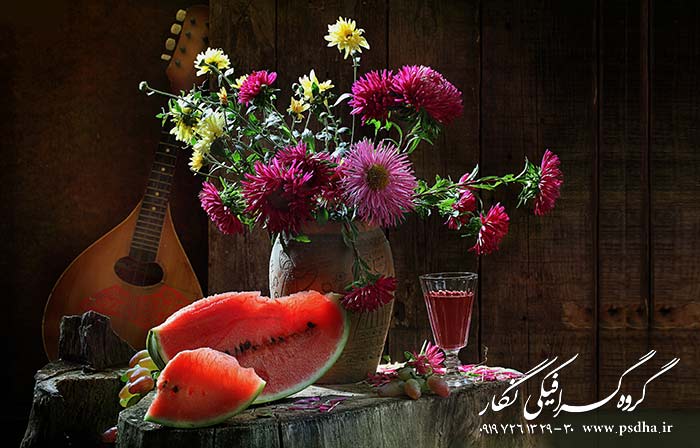 دانلود بک گراند یلدا و سفره ی شب چله