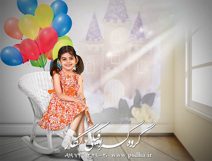 بک گراند لایه باز کودک با دکور های مختلف
