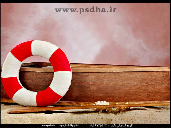 بک گراند قایق و دکور دریا