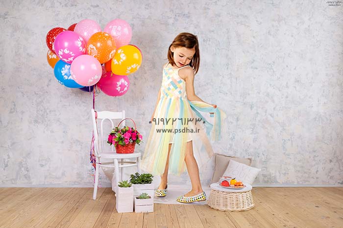 دانلود بک گراند عکس آتلیه ای کودک