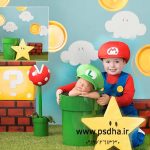 دانلود بک دراپ نوزاد و کودک با دکور های آتلیه ای زیبا کد3664