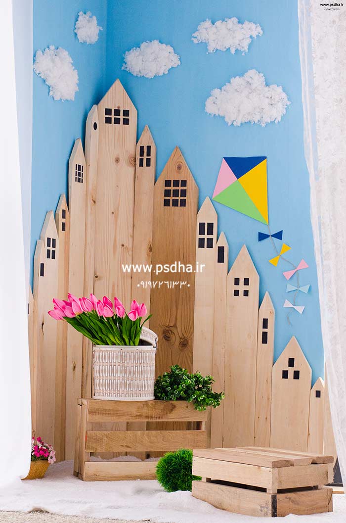 بک گراند آتلیه ای برای طراحی عکس کودک