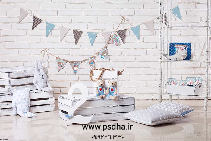 بک گراند آتلیه ای برای طراحی عکس کودک