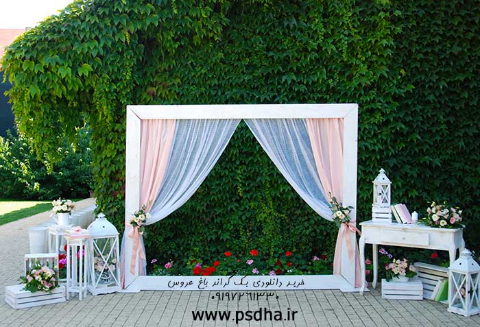 دانلود بک گراند باغ عروس برای طراحی