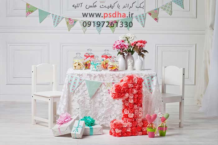 دانلود بک گراند آتلیه عکاسی کودک و عروس