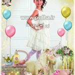 دانلود بک گراند فریم عکس تولد کودک کد 3716