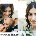 فون آماده برای چینش عکس آلبوم عروس psd کد 78