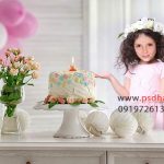 بک گراند تولد برای طراحی عکس کودک کد3741