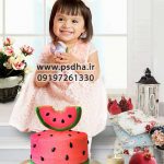 دانلود بک گراند عکس یلدا با کیک هندوانه کد 3792