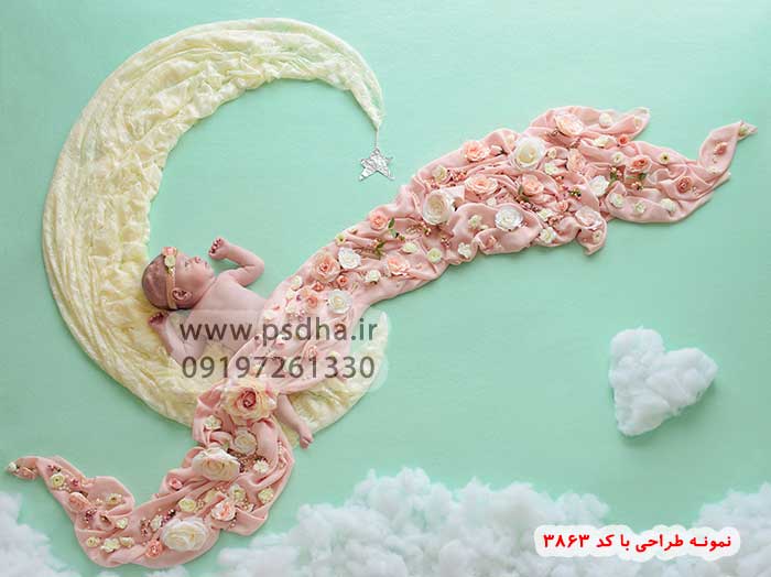 بک گراند عکس نوزاد