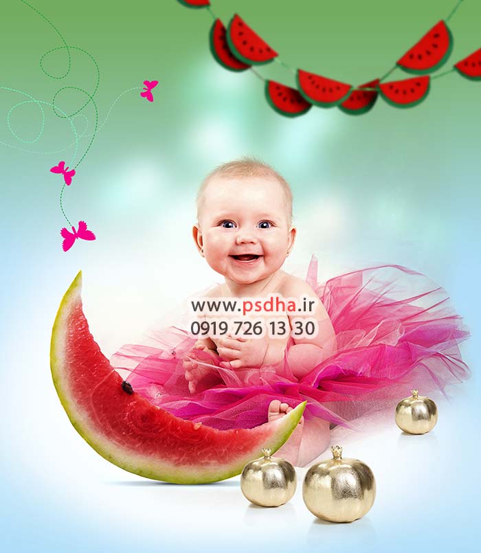 طرح لایه باز شب یلدا برای فتوشاپ عکس
