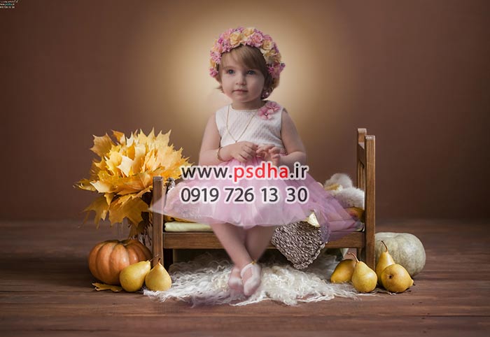 خرید بک گراند کودک پاییز و هالوین 