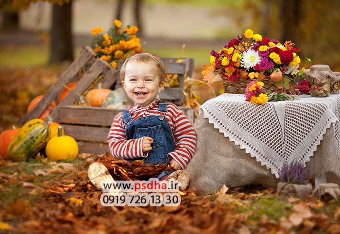 خرید بک گراند کودکانه پاییز و هالوین